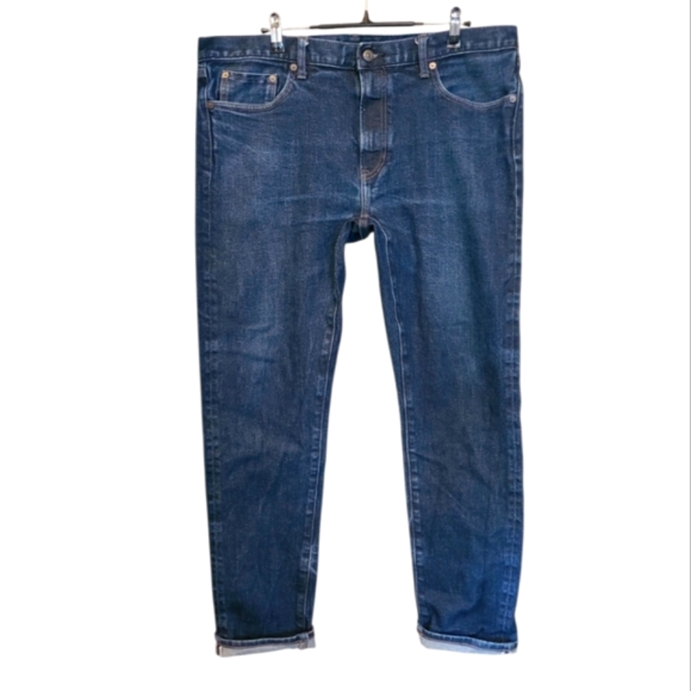 Uniqlo Men's Slim Straight Jeans - Blue
